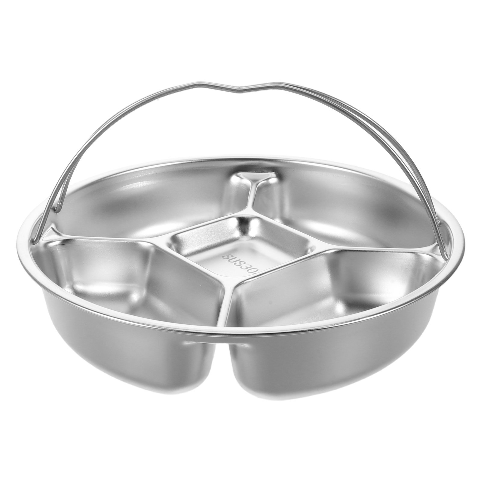 Stainless Steel Divided Servin - Healthy Snacks Food 评论和价格