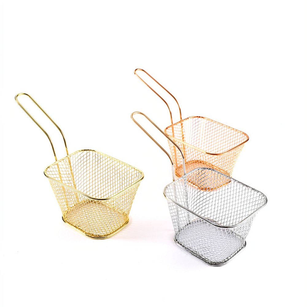 Decorative Mini Square Fry Bas - Food Snacks Catering 评论和价格